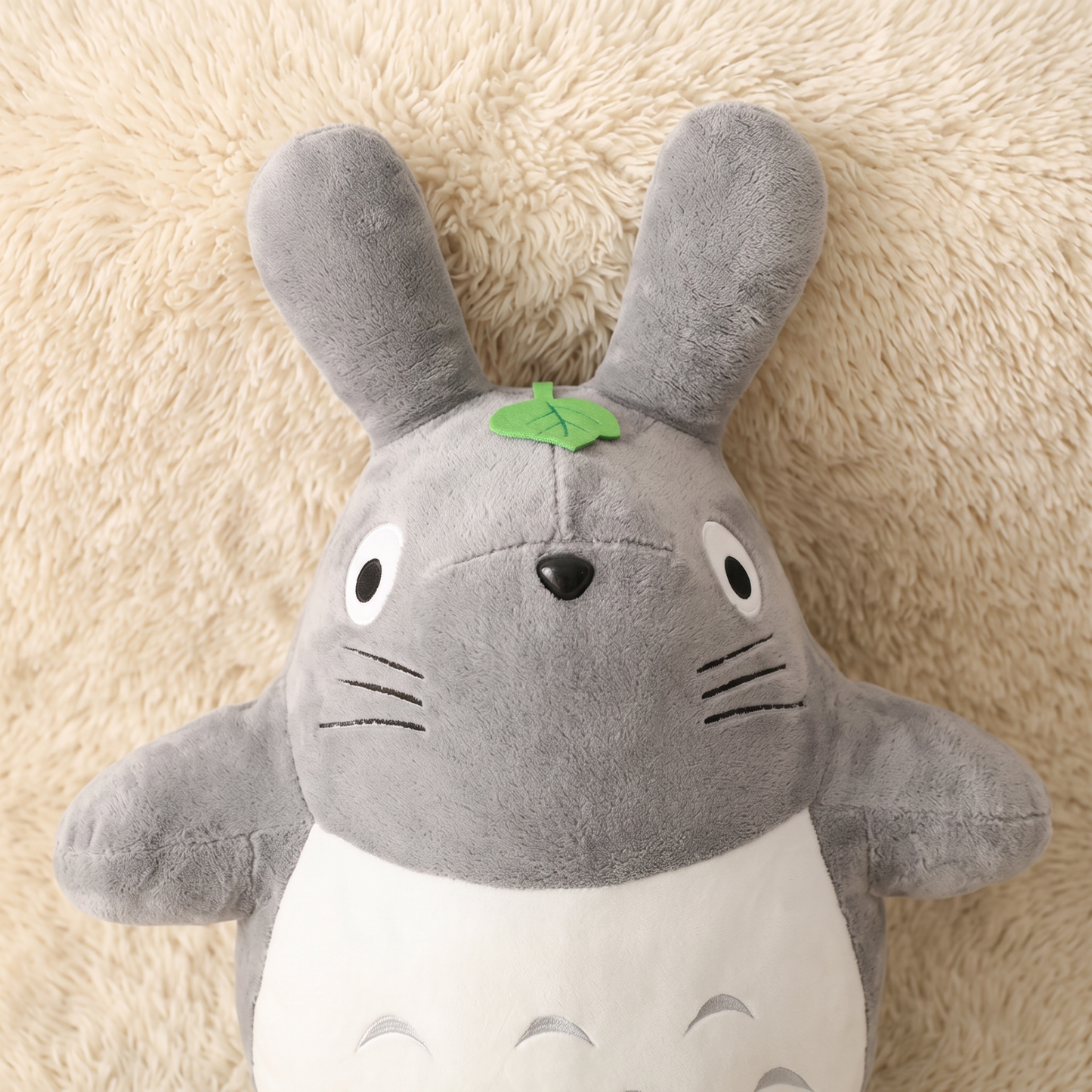 Peluche Totoro Géante Douce 60-100cm - Detail matière