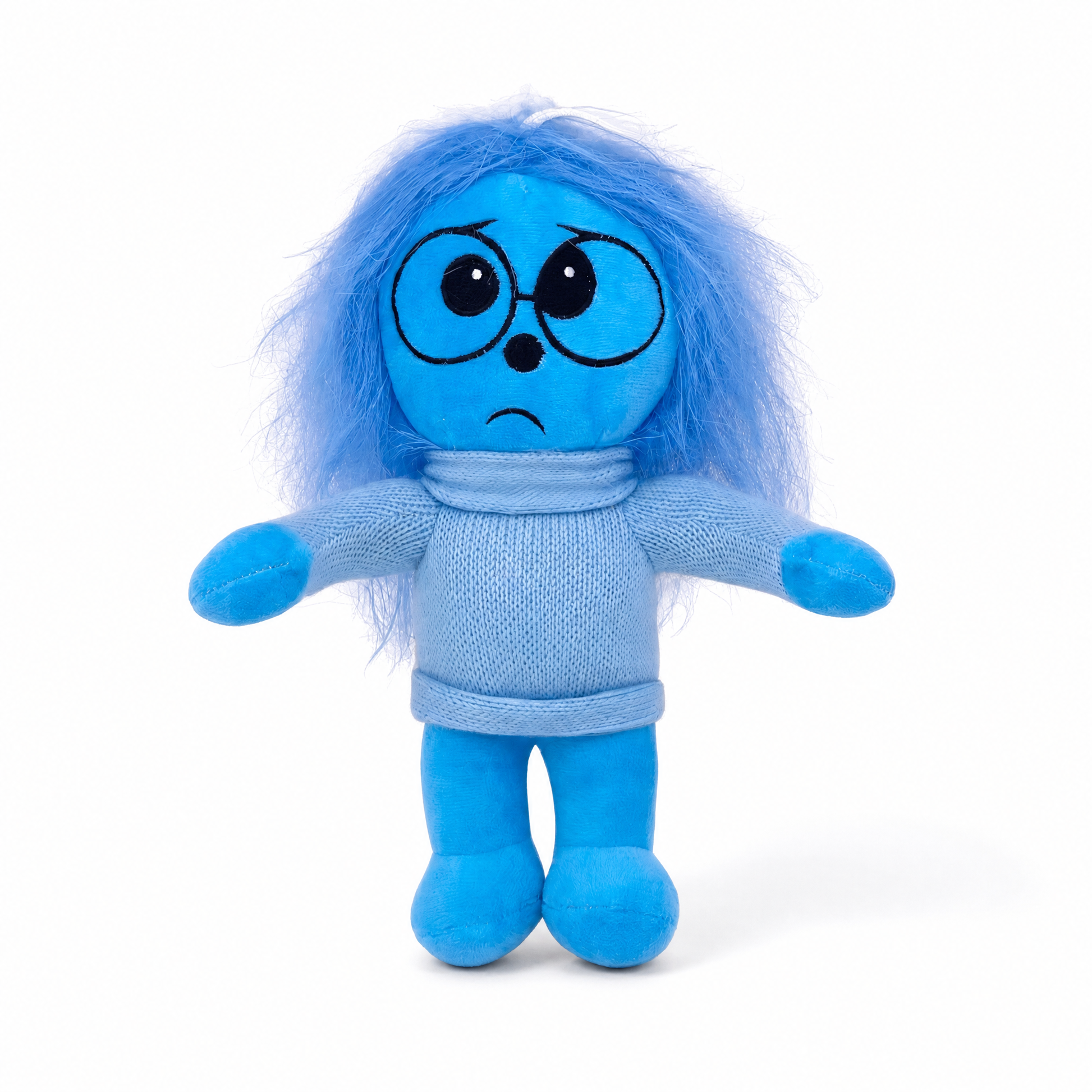 Peluche Tristesse Vice Versa 2 - Fond blanc frontal