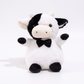 Peluche Vache Gentleman Nœud Papillon - fond blanc Frontal