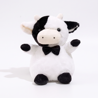 Peluche Vache Gentleman Nœud Papillon - fond blanc Frontal