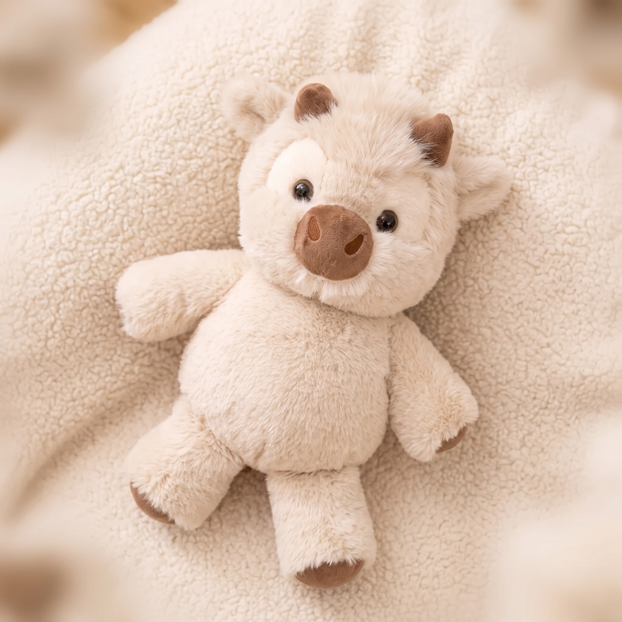 Peluche Vache Interactive Qui Court - Detail matière