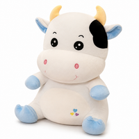 Peluche Vache Mignonne en Coton Doux - 35cm / Bleu … (4 tailles)