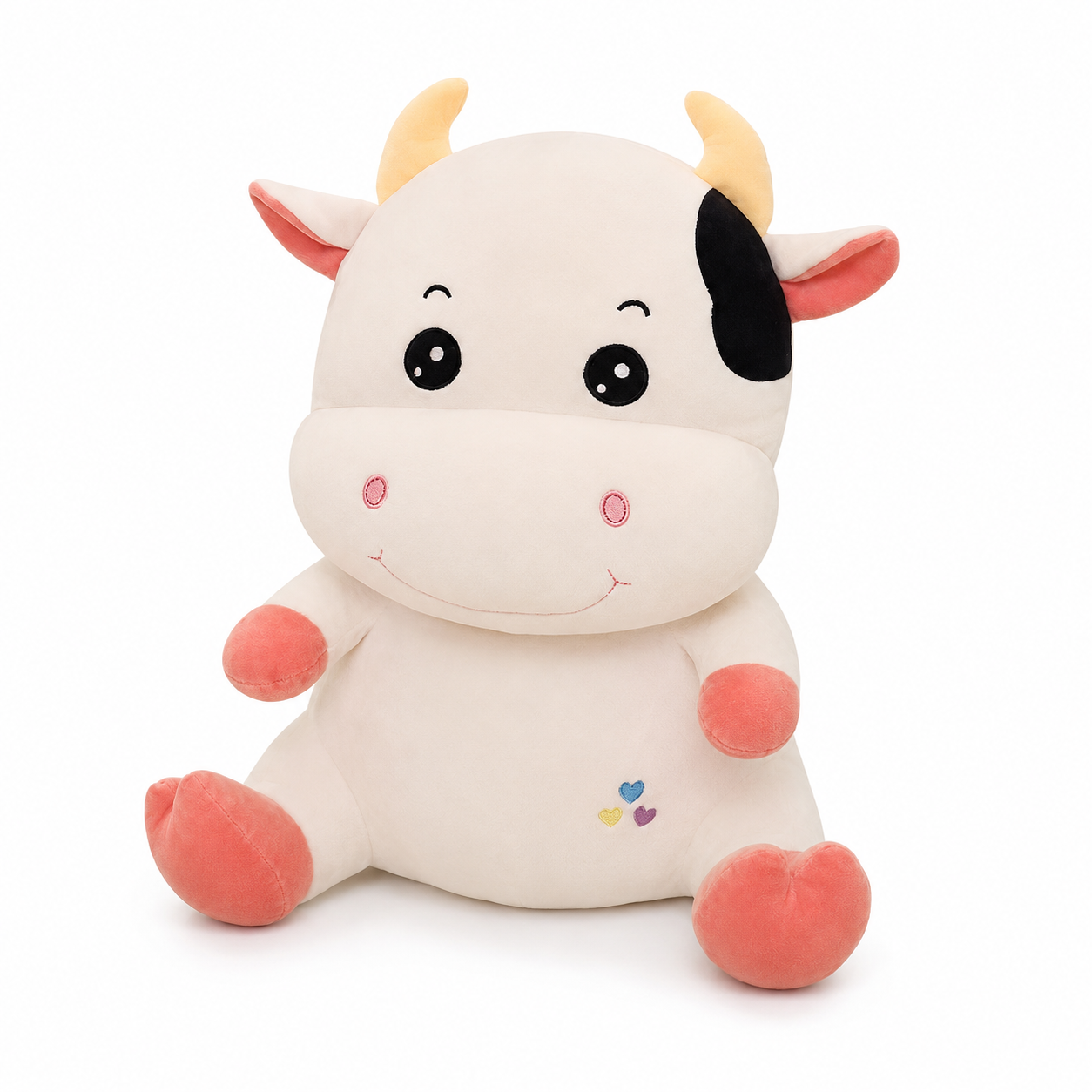 Peluche Vache Mignonne en Coton Doux - 45cm / Blanc … (4 tailles)