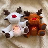 Peluche Veilleuse Respirante Renne de Noël - Detail matière