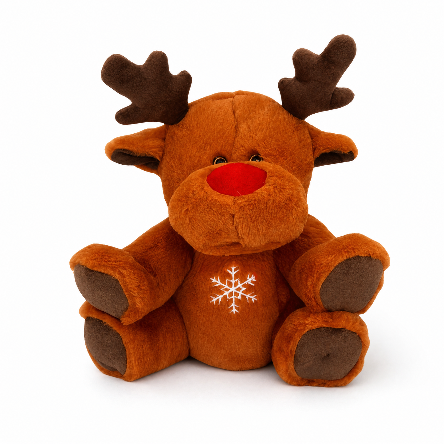 Peluche Veilleuse Respirante Renne de Noël - fond blanc Frontal