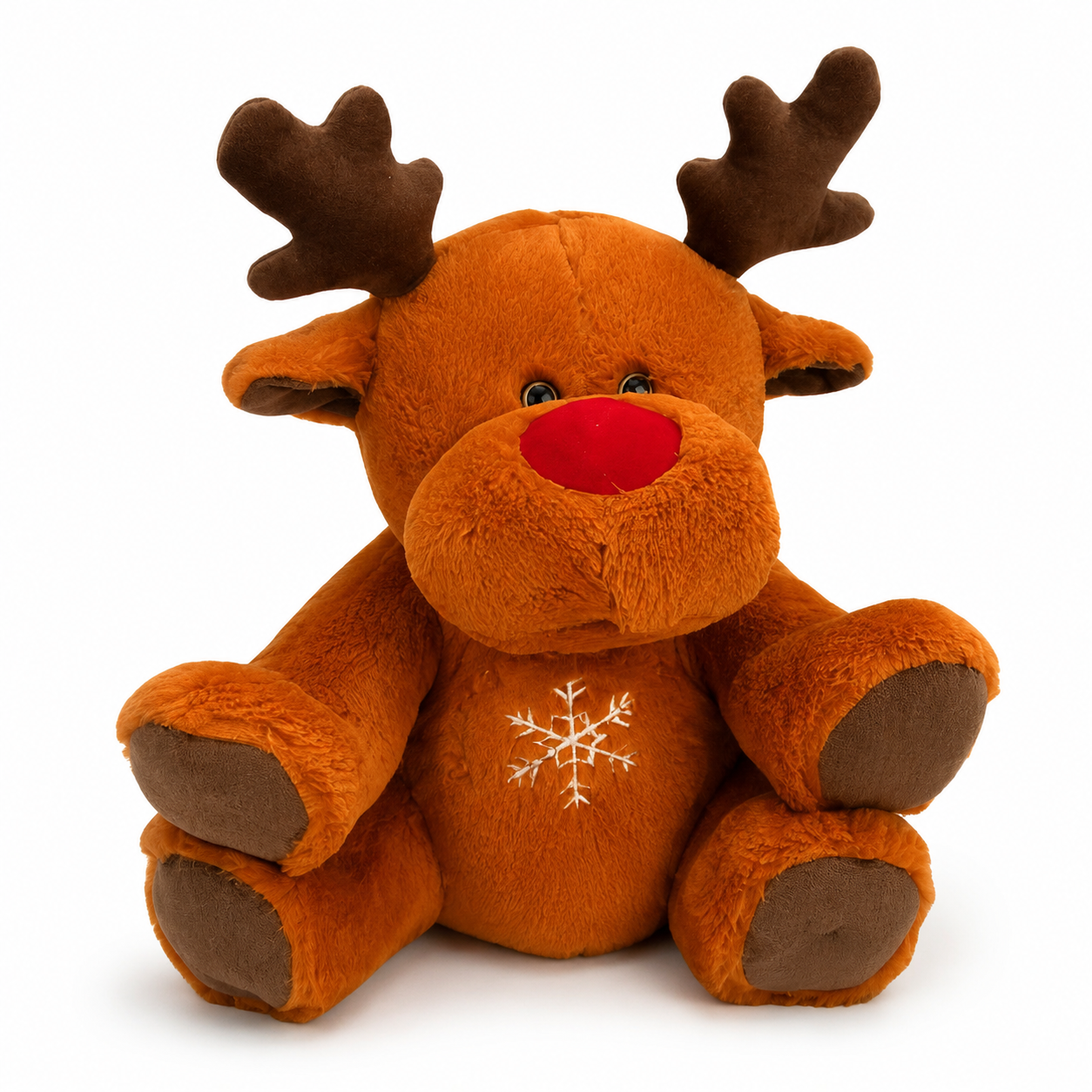 Peluche Veilleuse Respirante Renne de Noël - Marron