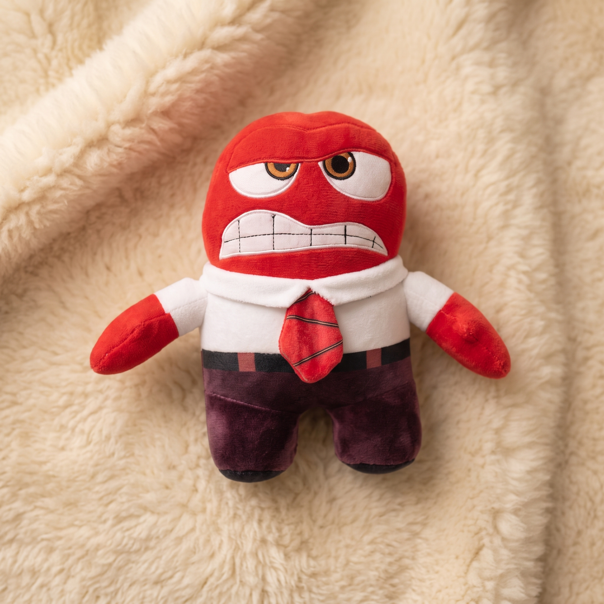 Peluche Vice Versa Colère 24 cm - Détail matière