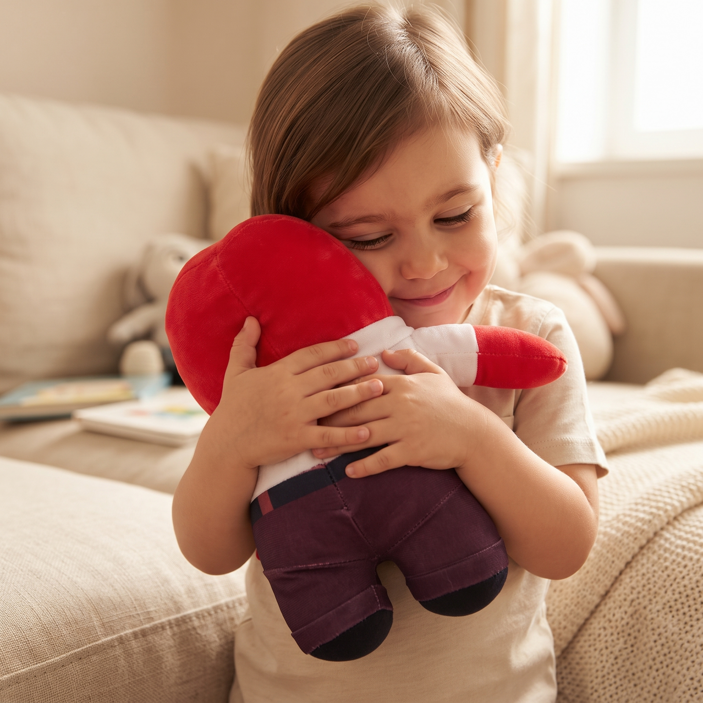Peluche Vice Versa Colère 24 cm - Utilisation cosy intérieur