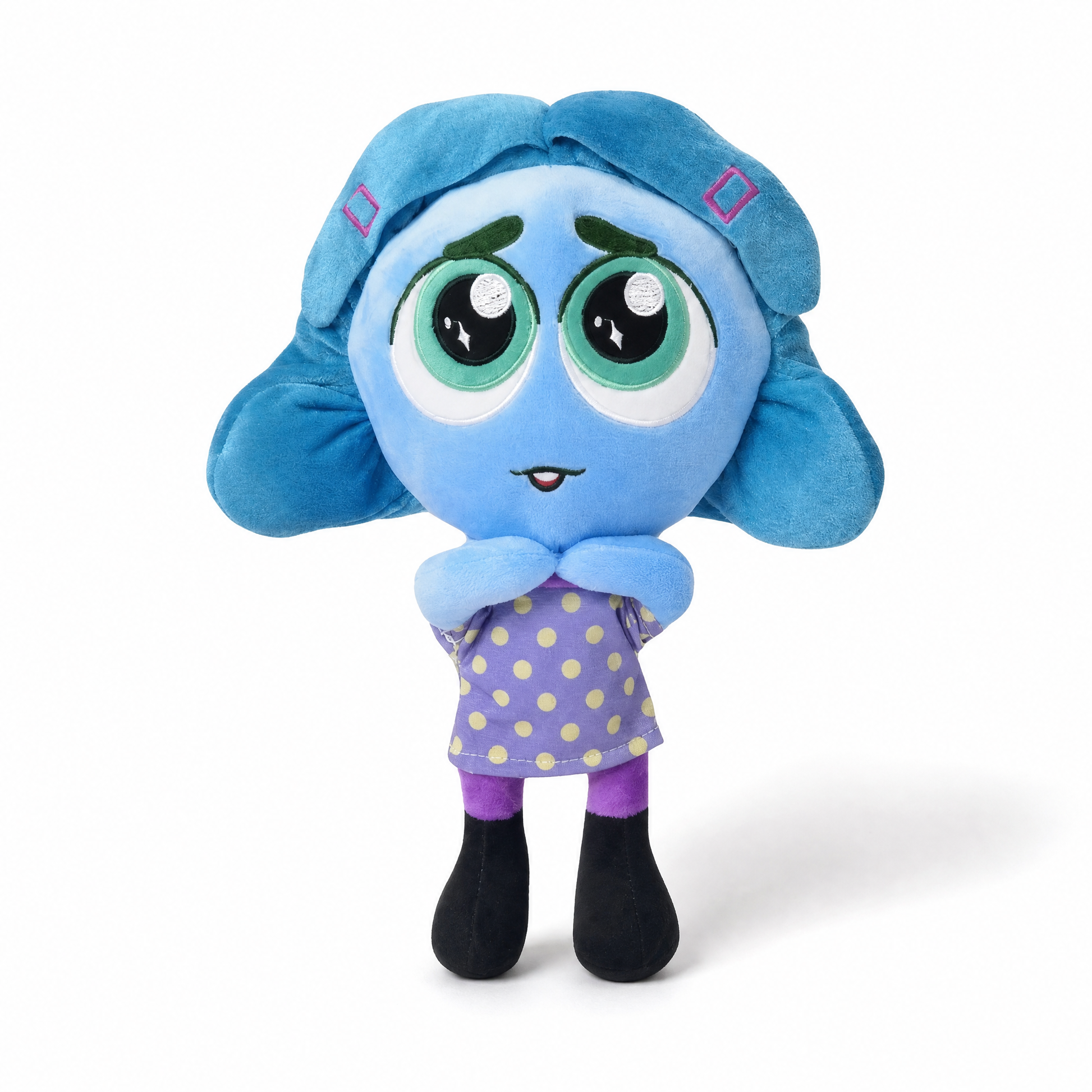 Peluche Vice Versa Envie 25 cm Personnage Bleu - Fond blanc frontal