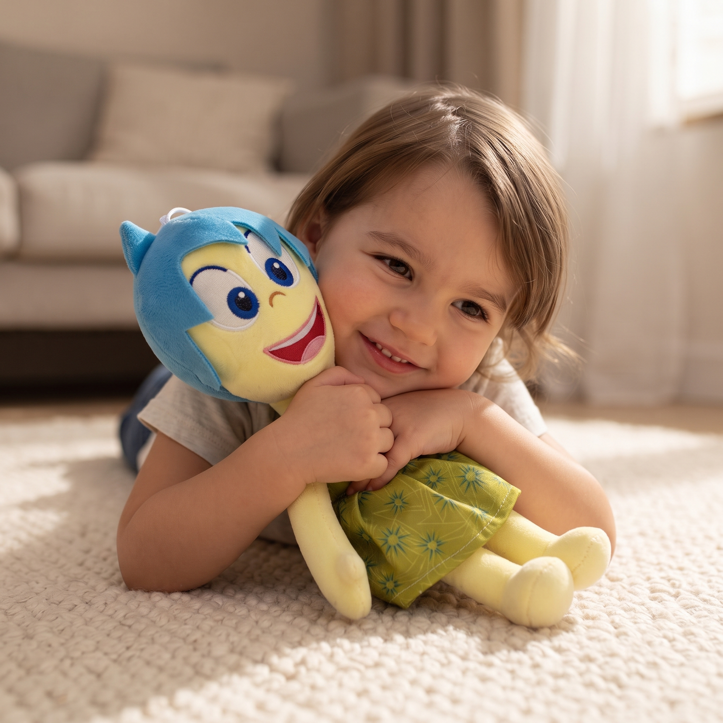 Peluche Vice Versa Joie 31 cm - Utilisation cosy intérieur