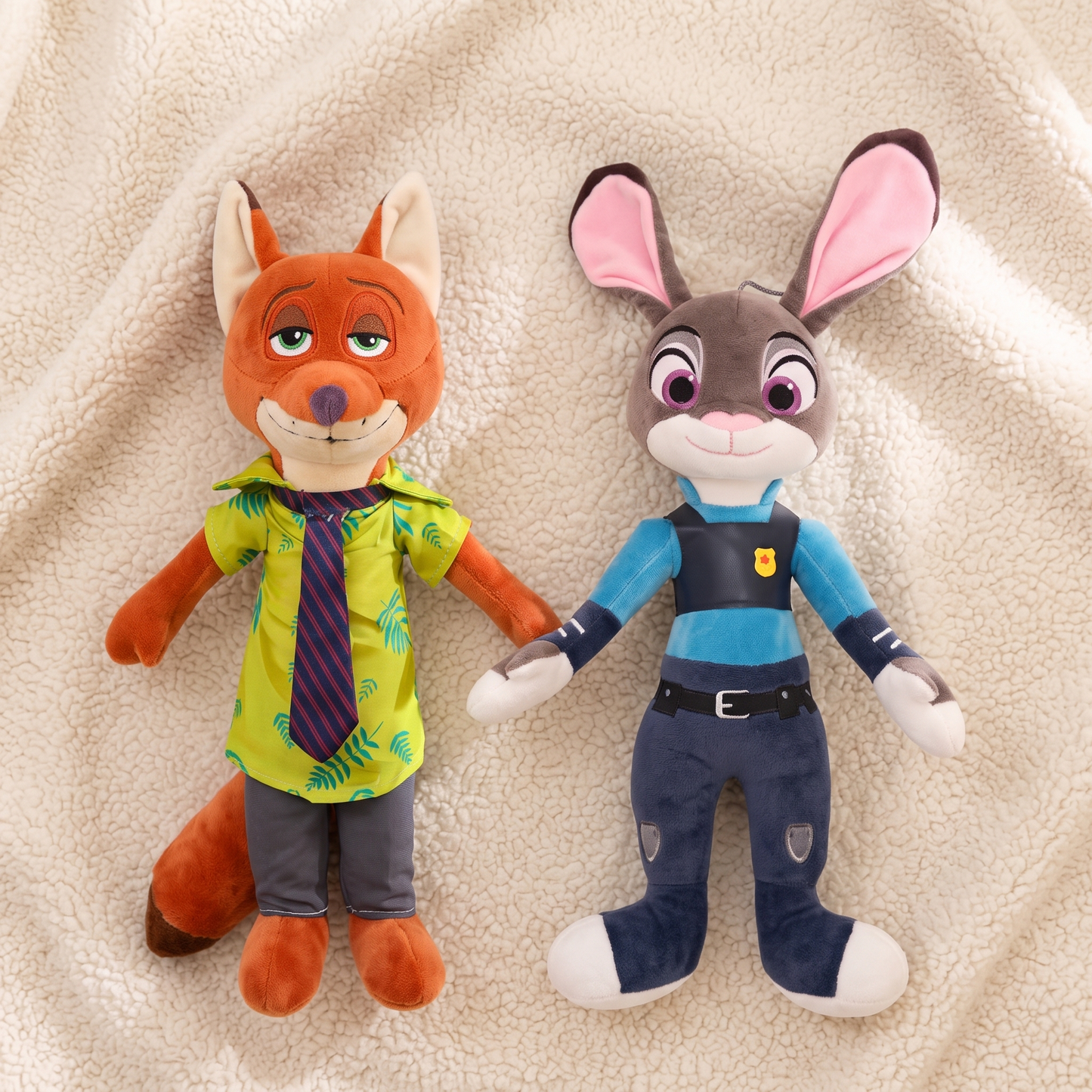 Peluche Zootopie Nick Wilde et Judy Hopps - Detail matière