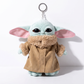 Porte-clé Baby Yoda Grogu Peluche Star Wars - Fond blanc frontal