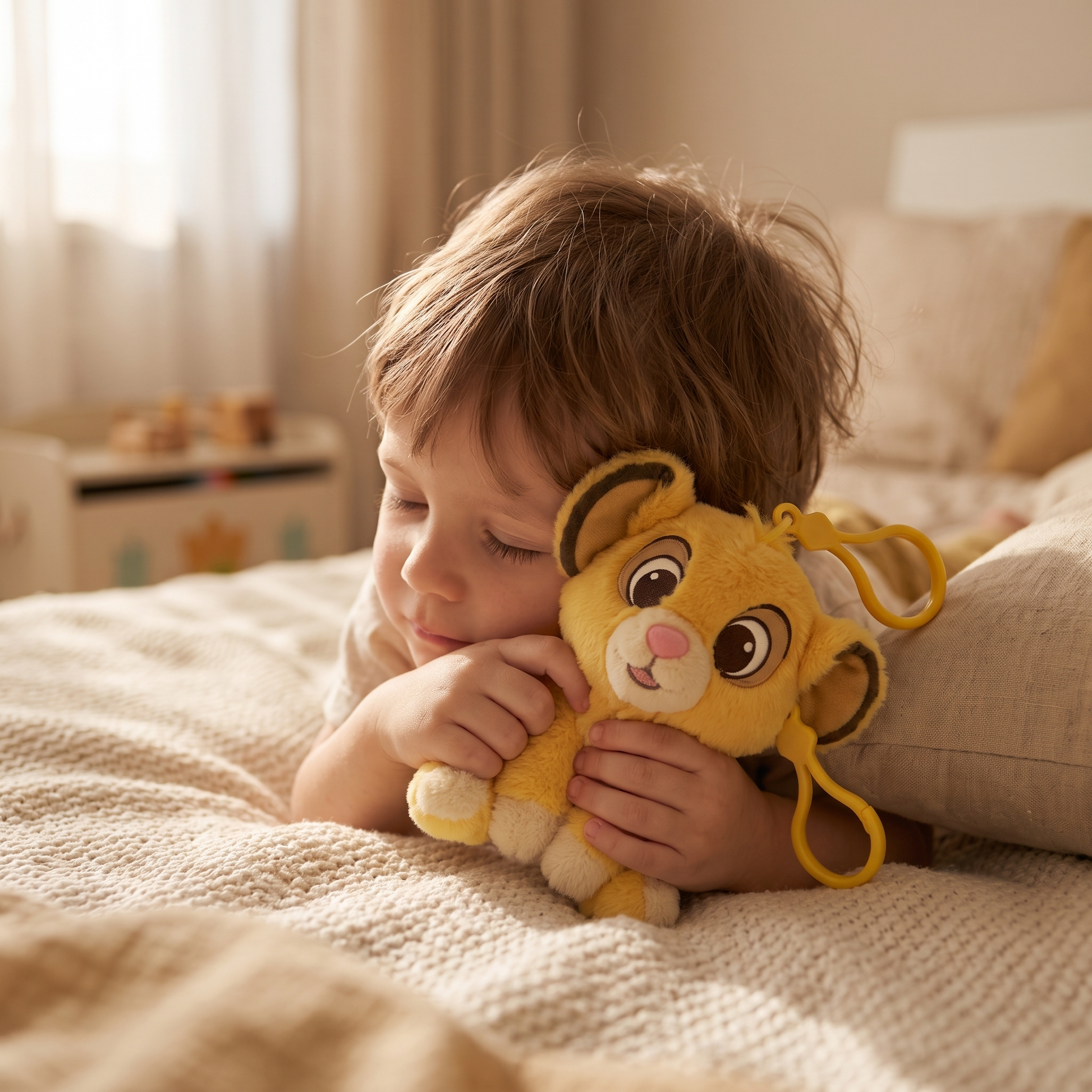 Porte-Clés Simba Peluche Le Roi Lion 12cm - Utilisation cosy intérieur