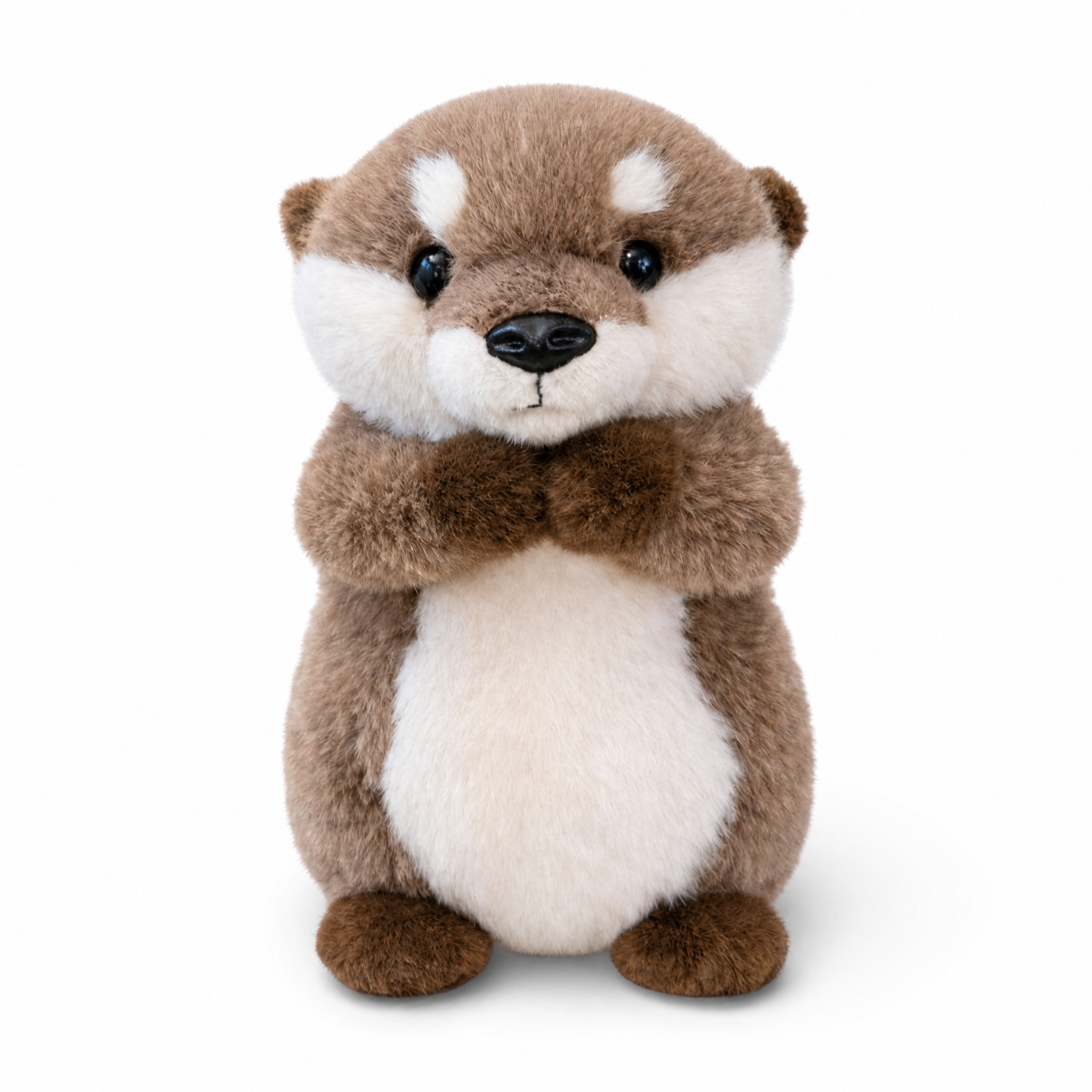 Realistische Otter Kuscheltier Spielzeug Geschenk - Fond blanc frontal