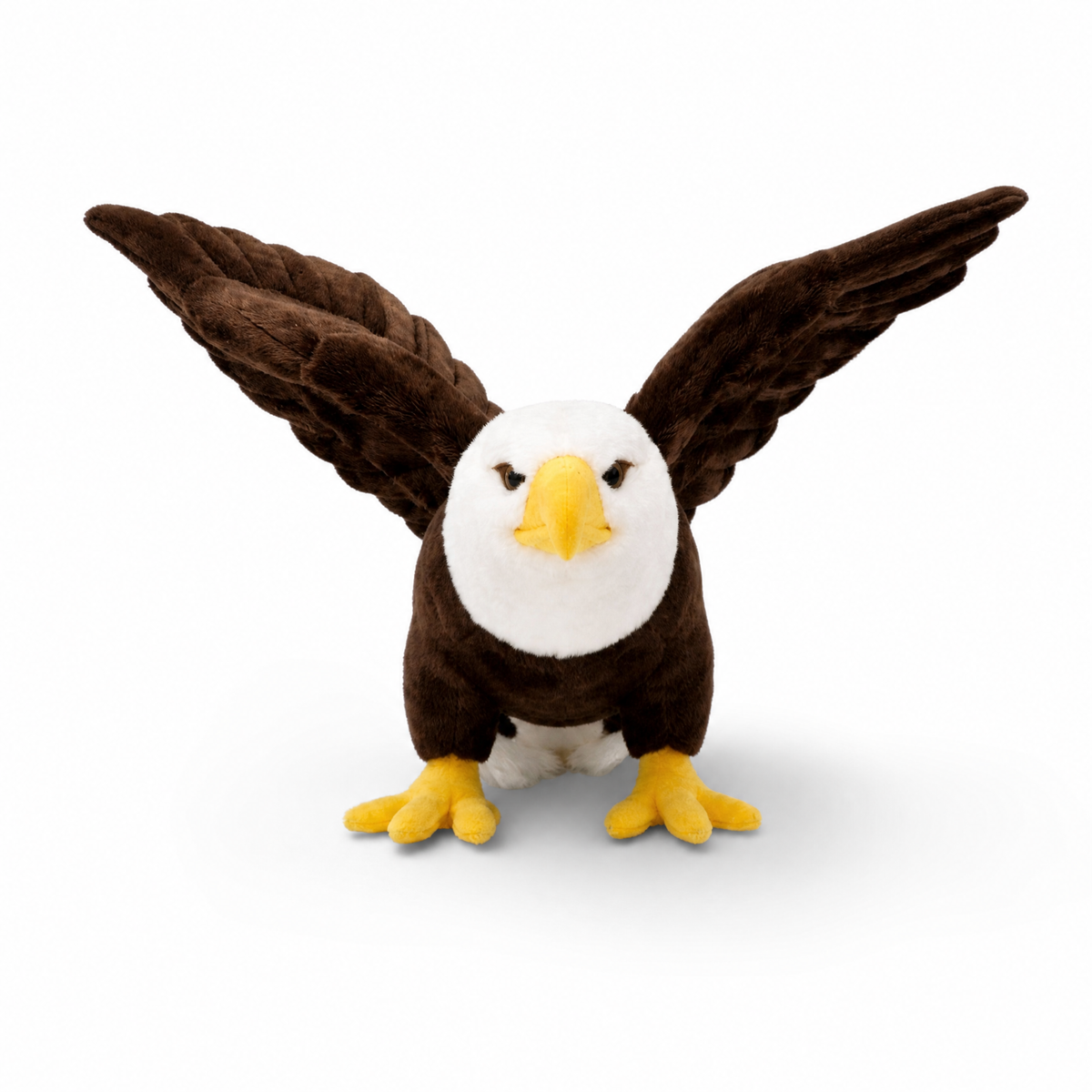 Realistisches Adler Kuscheltier - Fond blanc frontal