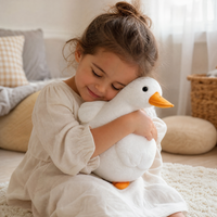 Realistisches weißes Enten Kuscheltier - Utilisation cosy intérieur