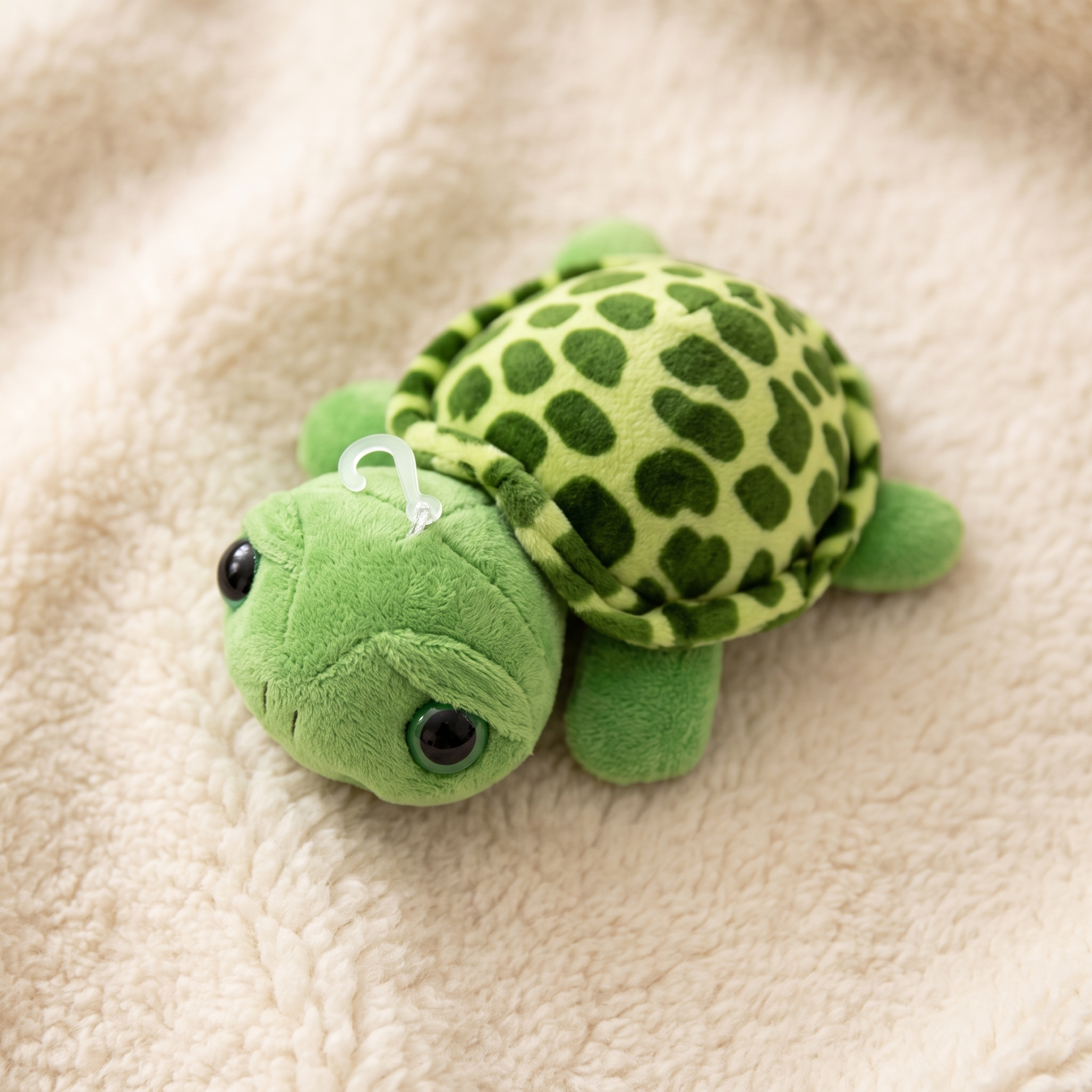 Schildkröte Kuscheltier mit großen Augen - Détail matière