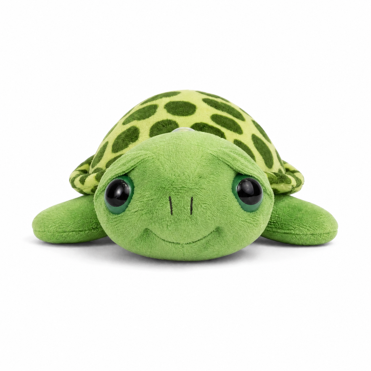 Schildkröte Kuscheltier mit großen Augen - Fond blanc frontal