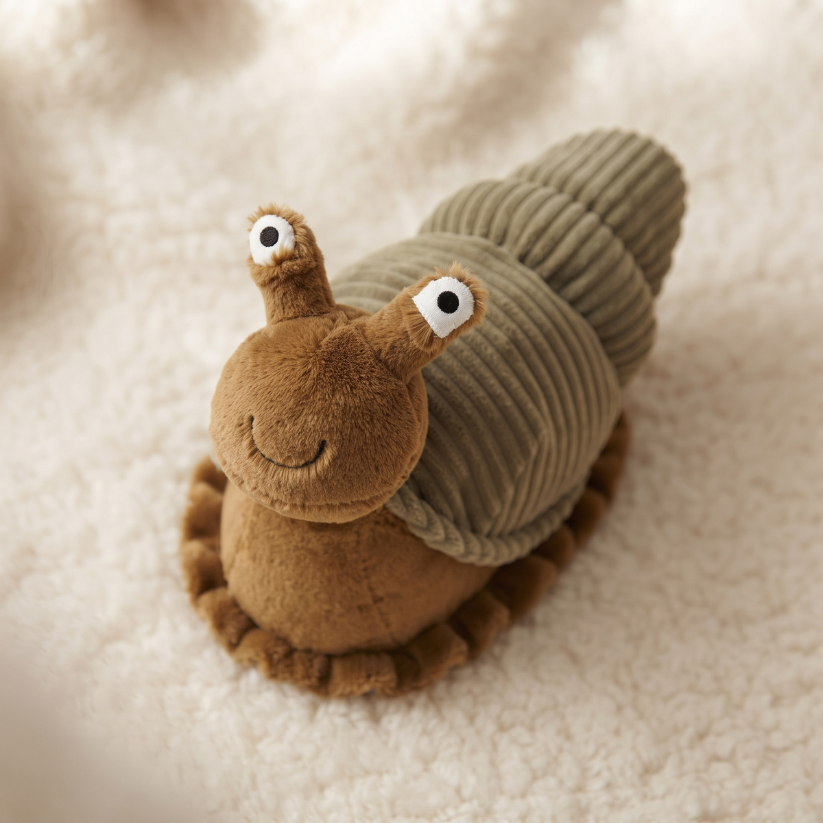 Schnecke Kuscheltier Cartoon Stofftier weich - Détail matière