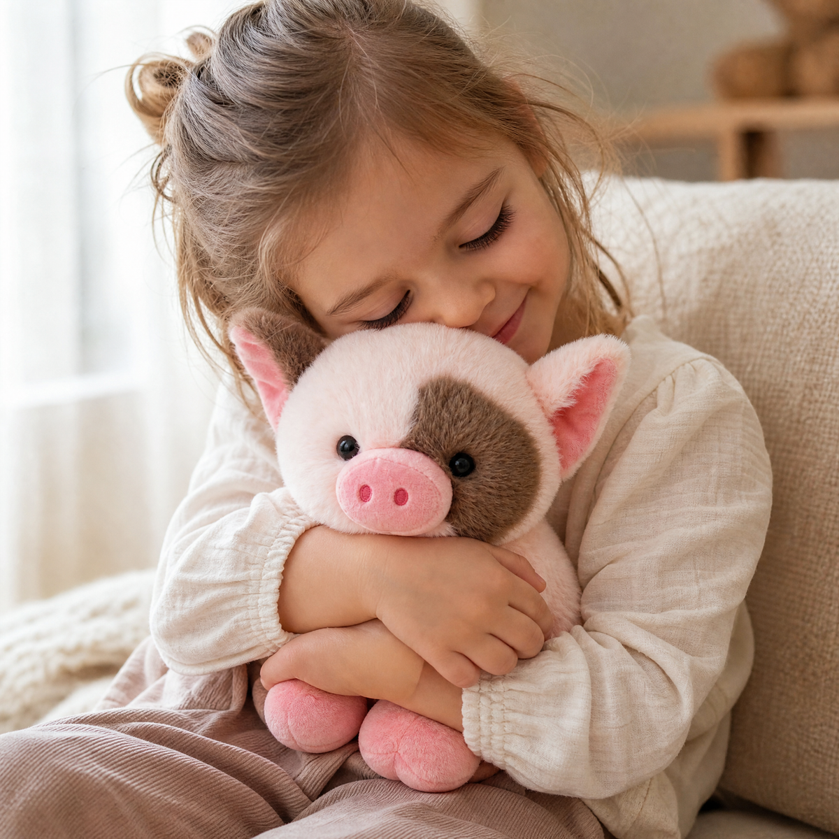 Schwein Kuscheltier Rosa - Utilisation cosy intérieur
