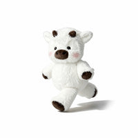 Peluche vache qui court blanc