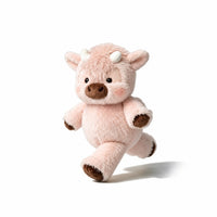 Peluche vache qui court rose